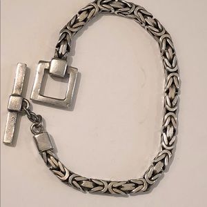 Lois Hill sterling silver rope bracelet 7 1/4”